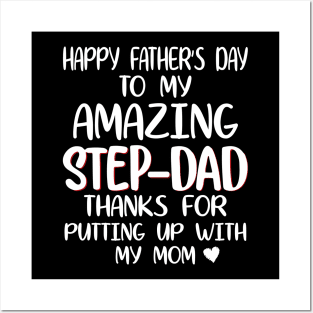 Happy father's day step dad Posters and Art